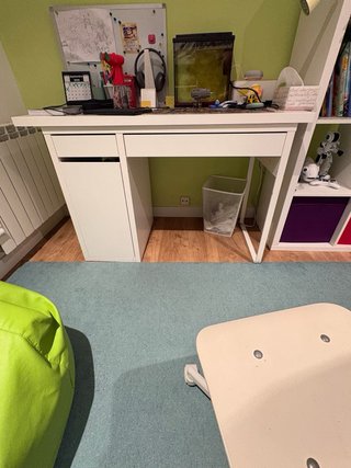 Dormitorio con Litera infantil/juvenil blanca