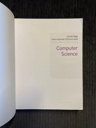 Cambridge International A Level Computer Science