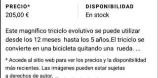 Triciclo de madera desmontable