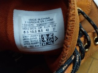 Converse altas Naranjas Talla 42