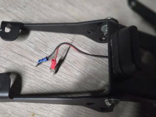 Portamatriculas Moto LED Negro