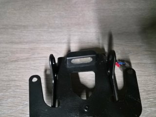 Portamatriculas Moto LED Negro