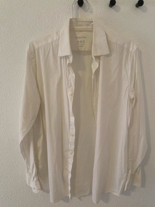 Camisa Massimo Dutti Blanca Talla L