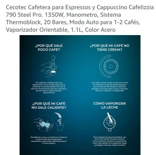 Cafetera Cecotec Cafelizzia 790 Steel Pro