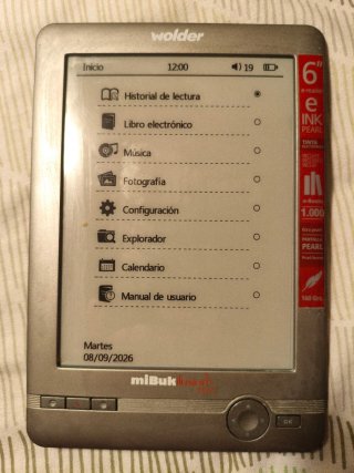 Ebook Libro electrónico Wolder MiBuk ilusion pearl