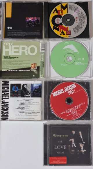 Lote 8 CDs inglés: Michael Jackson, Lady Gaga, etc