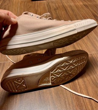 Zapatillas Converse All Star Rosa Nude con Plata