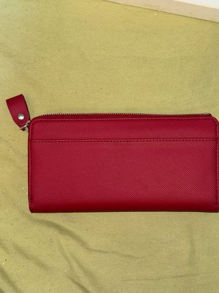Cartera Larga Lacoste Roja Original