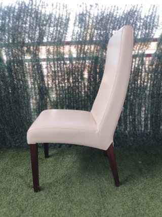 4 Sillas Madera y Piel (Para tapizar)