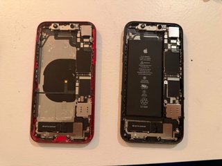 Componentes iPhone (Rojo y Negro)