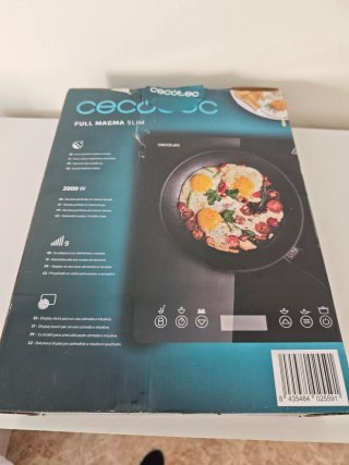 Placa Inducción Portátil Cecotec Full Magma Slim 2