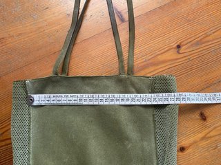 Borsa camoscio verde doppio manico