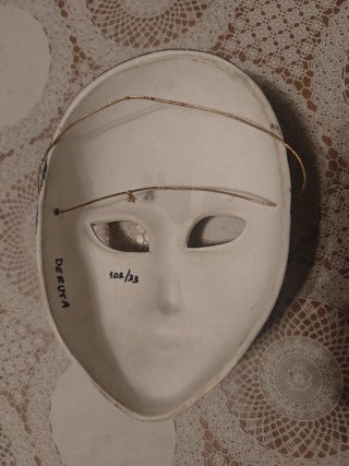 Maschera Veneziana Porcellana Decorata