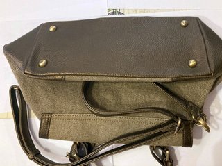 Bolso Adolfo Domínguez Marrón y Dorado