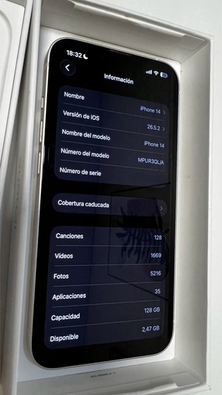 iPhone 14 128GB Bianco con Scatola Originale