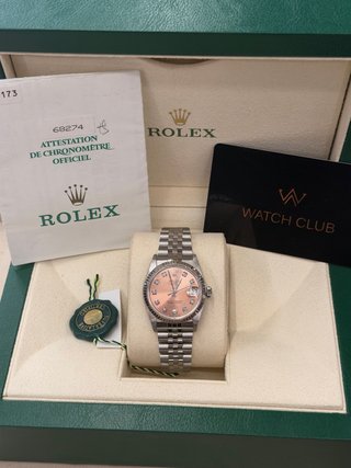 Rolex Datejust 31mm Diamantes Fabrica Pink Rosa