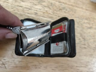 Set Afeitado Vintage Gillette + Hojas Palmera Oro