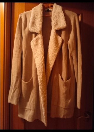 Blazer de punto beige