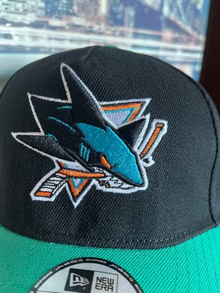 Gorra New Era San Jose Sharks Negra y Verde