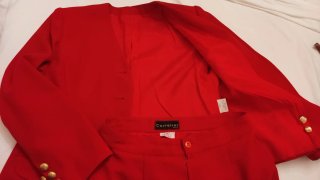 Chaqueta Cortefiel Roja Talla M