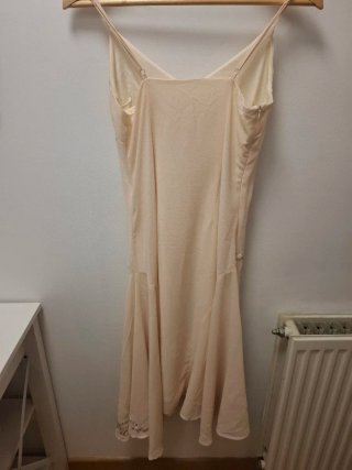 Vestido "SHEIN", bege con brillos, talla S