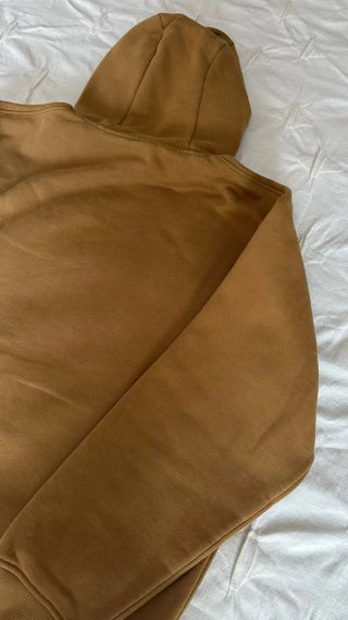 Sudadera Zara Marrón/Beige con Capucha
