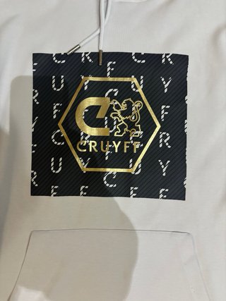 Sudadera Cruyff con capucha blanca