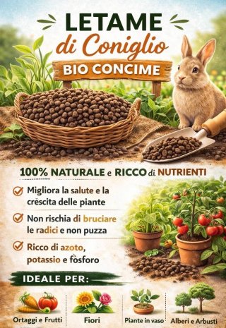 Letame di Coniglio - Concime Bio