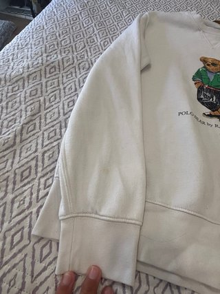 Sudadera Polo Bear Ralph Lauren Blanca