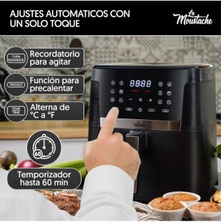 Freidora Aire 7L Táctil 6 Funciones
