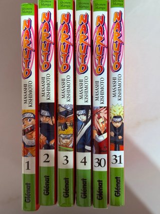 Naruto. Números 1, 2, 3, 4, 30 y 31