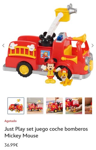 Camión de bomberos Mickey Mouse