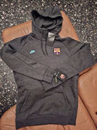 Felpa Ufficiale FC Barcelona Nike Grigia