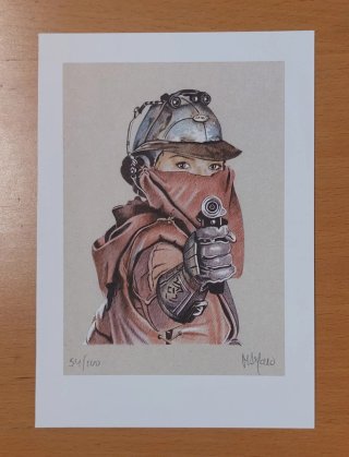 Litografías Star Wars Cazarrecompensa Miguel A.Rey