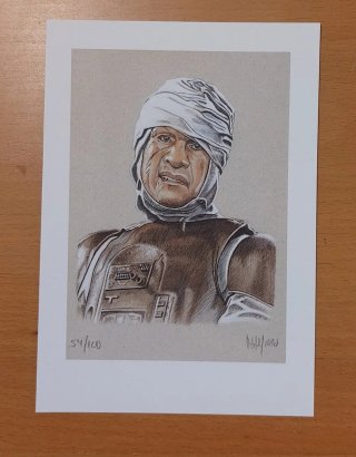 Litografías Star Wars Cazarrecompensa Miguel A.Rey