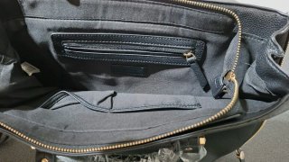 Borsa donna nera con zip