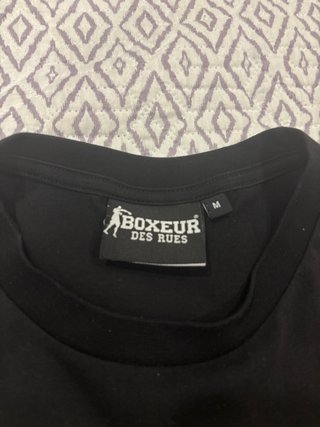 Camiseta Boxeur des Rues Negra Talla M