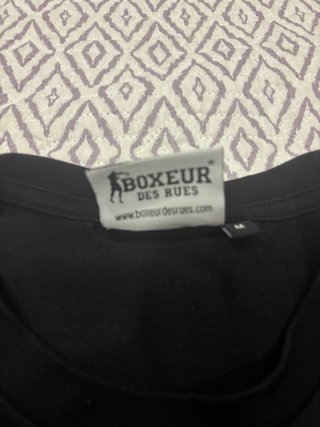 Camiseta Boxeur des Rues Negra Talla M