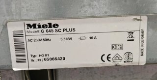 Lavavajillas Miele G 645 SC PLUS
