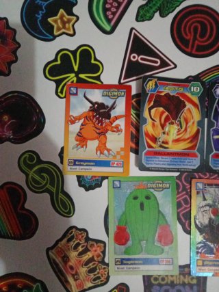 Lote Cartas Digimon - Gregmon, Togemon, etc.