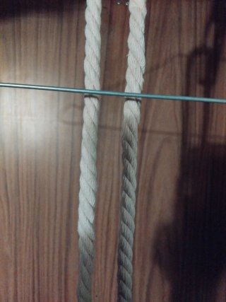 Cinto de corda bege