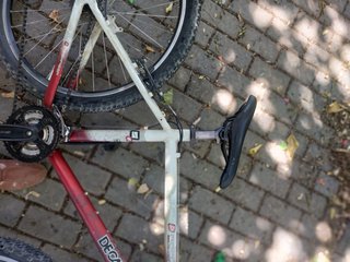 Bicicleta de Montaña Decathlon Roja
