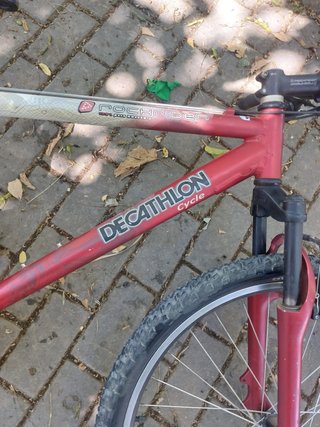 Bicicleta de Montaña Decathlon Roja
