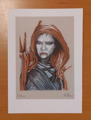 Litografías Star Wars Cazarrecompensa Miguel A.Rey