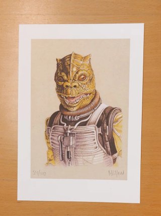 Litografías Star Wars Cazarrecompensa Miguel A.Rey