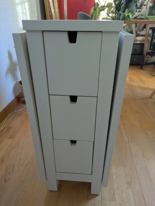 Mesa alas abatibles Ikea Norden blanca