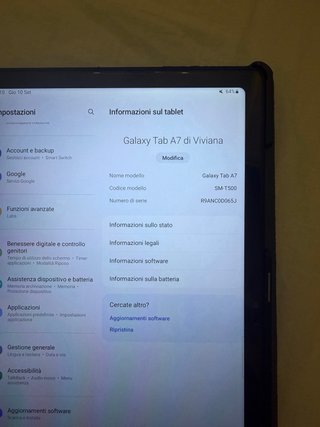 Tablet Samsung A7 2020 32GB 10.4” WiFi