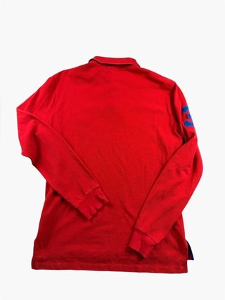 Vintage long Sleeved Polo ralph Lauren Red Size M