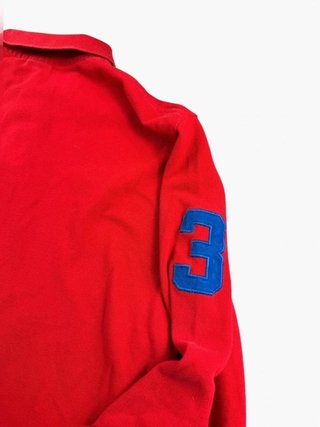 Vintage long Sleeved Polo ralph Lauren Red Size M