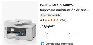 Impresora Multifunción Brother MFC-J5340DW